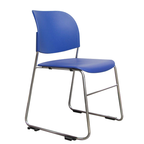 Ficy Range - Plastic Seat/Back, Chrome Sled Frame