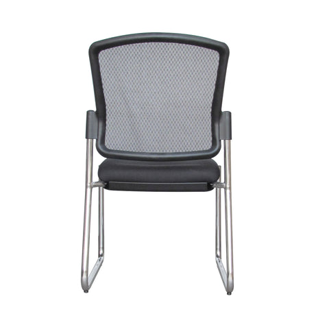Max Mesh Back Chair with Chrome Frame and Arms