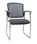 Max Mesh Back Chair with Chrome Frame and Arms