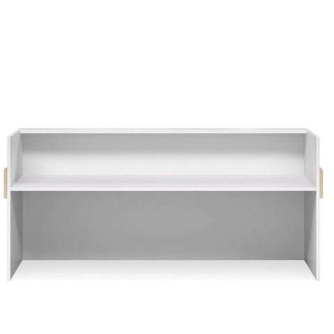 Mies Ribbon Reception Desk - White2