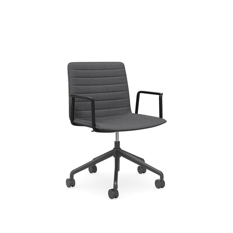 Castors Arms Chair Charcoal 