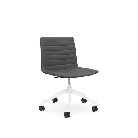 Castor Base White Base Charcoal Chair