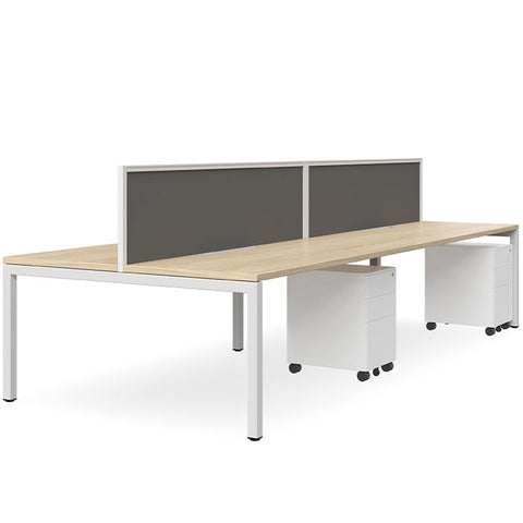 Double Sided Plaza Tek Workstation Bench
