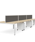 Double Sided Plaza Workstation Bench 3 Screen