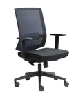 Sally - Black Mesh Back/Seat