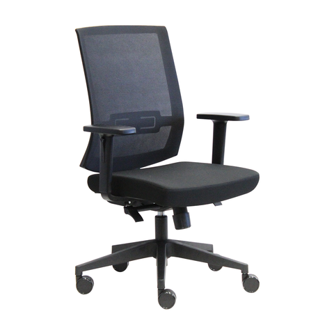 Sally - Black Mesh Back/Seat