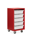 Mobile Tote Box Melamine Trolley (5 Tub)