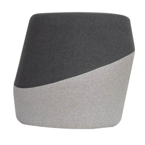 TULIP Ottoman in Standard 2 Tones Grey Fabric