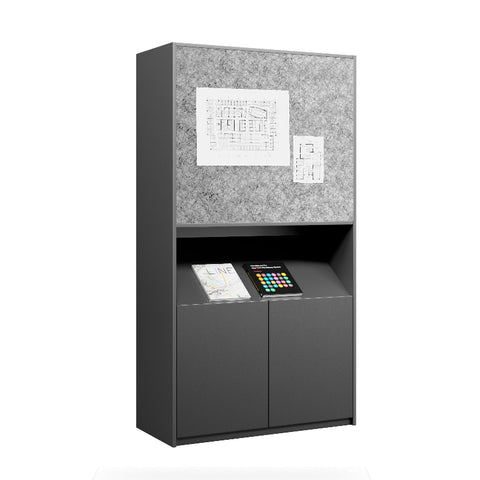 Vision Multipurpose Wall Unit - Charcoal