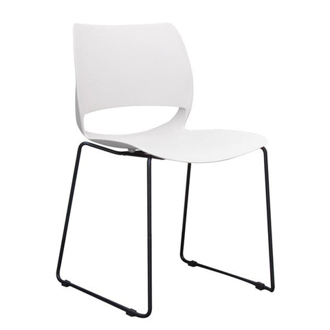  Vogue Range Plastic Seat Black Sled Frame
