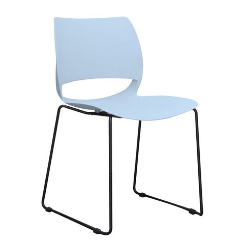  Vogue Range Plastic Seat Black Sled Frame