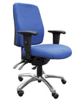 Alpha HB Chair Black Seat Chrome Base 
