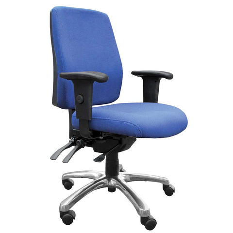 Alpha HB Chair Black Seat Chrome Base 
