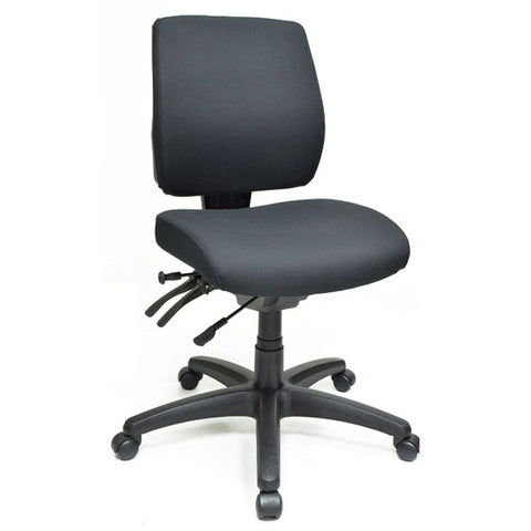 Alpha MB Drafting Chair Black Base No Arms