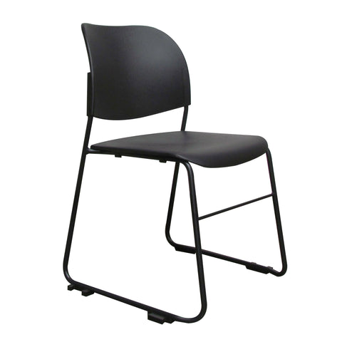 Ficy Range - Plastic Seat/Back, Black Sled Frame