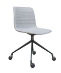 Flow Black Frame with Castor white seat black wheels