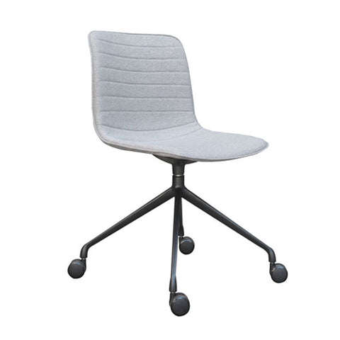 Flow Black Frame with Castor white seat black wheels