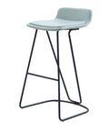 Lava Bar Stool Black Frame in Custom Fabric