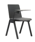 Leader Series Plastic Seat Padded Seat in Grey Fabric with mini desk