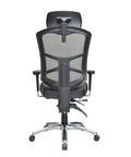 Mars - Mesh Back + Fabric/Leather Seat with Headrest