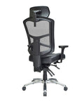 Mars - Mesh Back + Fabric/Leather Seat with Headrest