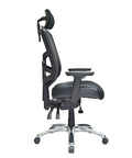 Mars - Mesh Back + Fabric/Leather Seat with Headrest