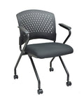 Move Series Chair Black Seat Plastic Back With Arms