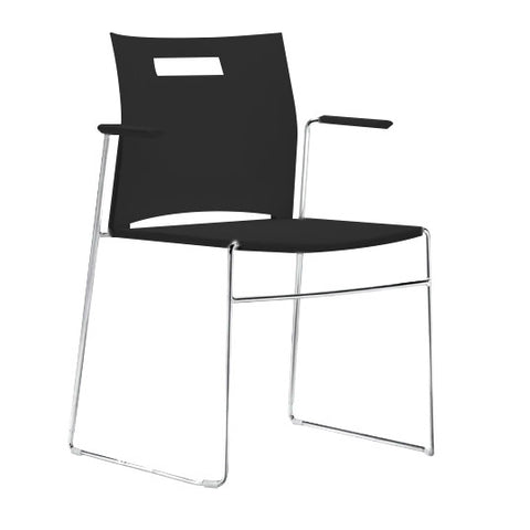 UNO Visitor Plastic with Arm Chair