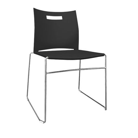 UNO Visitor Plastic Chair No Arm black