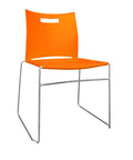 UNO Visitor Plastic Chair No Arm orange