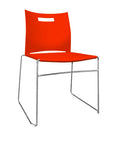 UNO Visitor Plastic Chair No Arm red