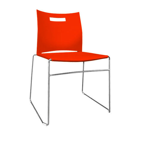 UNO Visitor Plastic Chair No Arm red