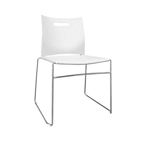 UNO Visitor Plastic Chair No Arm white