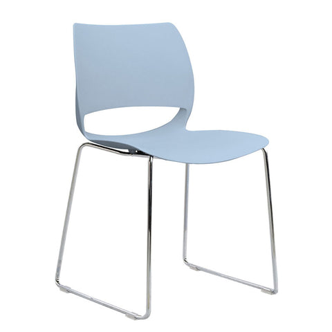 Vogue Range Plastic Seat Chrome Sled Frame