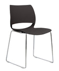 Vogue Range Plastic Seat Chrome Sled Frame