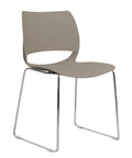 Vogue Range Plastic Seat Chrome Sled Frame