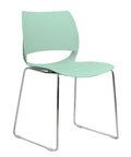 Vogue Range Plastic Seat Chrome Sled Frame