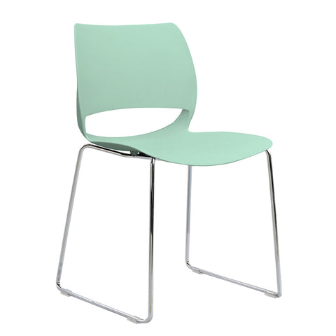 Vogue Range Plastic Seat Chrome Sled Frame