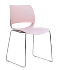 Vogue Range Plastic Seat Chrome Sled Frame
