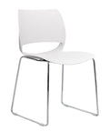 Vogue Range Plastic Seat Chrome Sled Frame