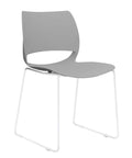 Vogue Range Plastic Seat White Sled Frame |