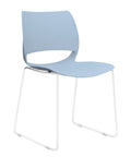 Vogue Range Plastic Seat White Sled Frame 