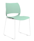 Vogue Range Plastic Seat White Sled Frame 